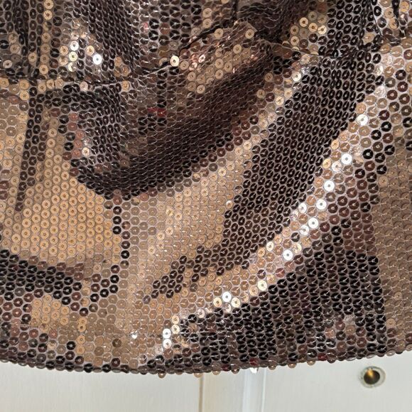 NWT Anthropologie Sequin Keyhole Top Sleeveless Cropped Size Large Festival Rave - Picture 9 of 14